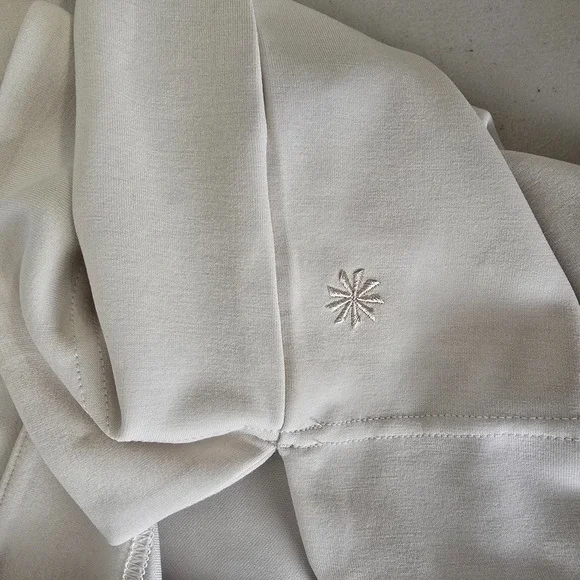 Athleta Super Soft Sweatshirt Women's L Cream Long Sleeve Crew Neck - Picture 8 of 15